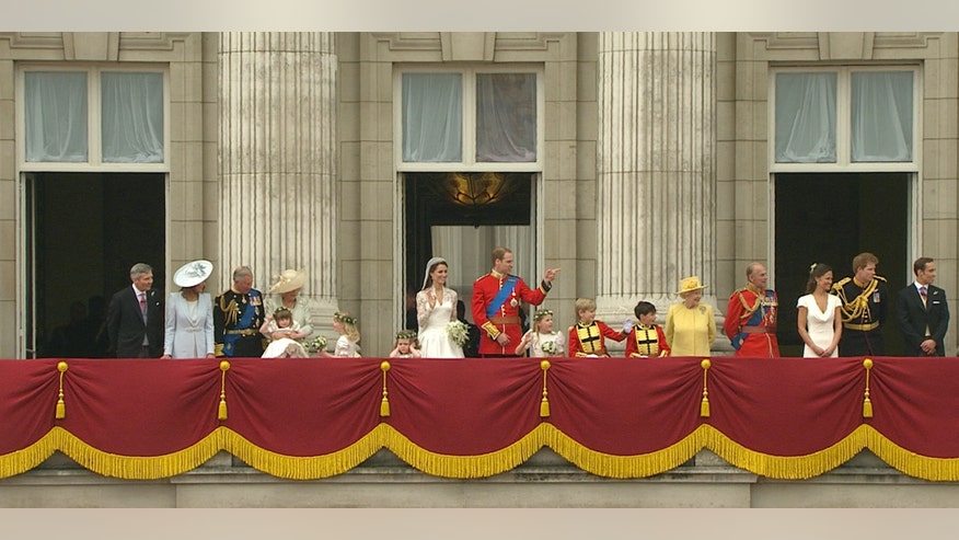 Britain Royal Wedding family on Buckingham Palace balcony